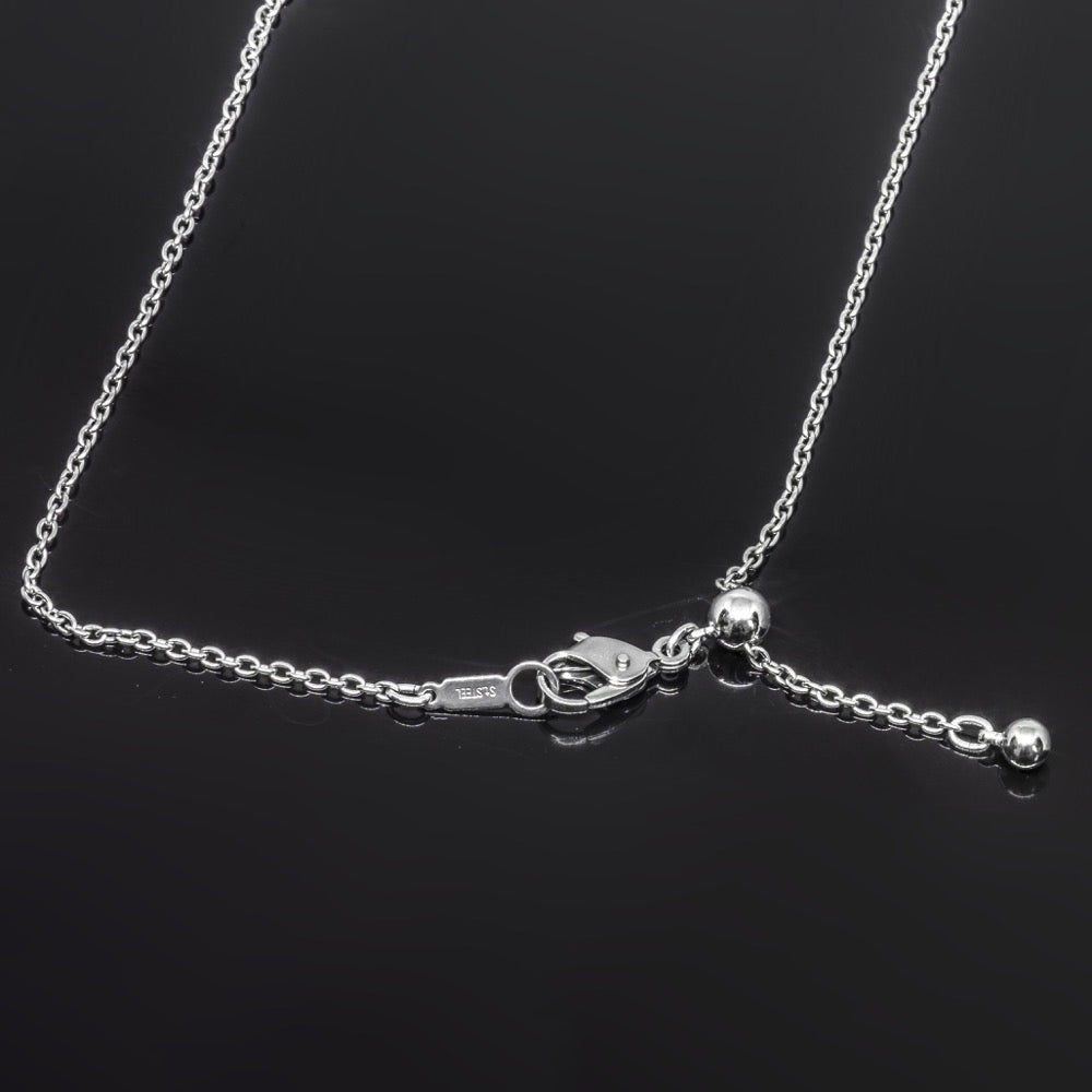 SPORTS NECKLACE SILVER×BLACK – RETO